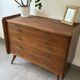 Vintage oak commode from the 1960s.