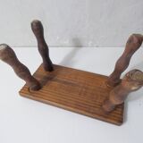 ancien petit Banc en bois marche pied vintage