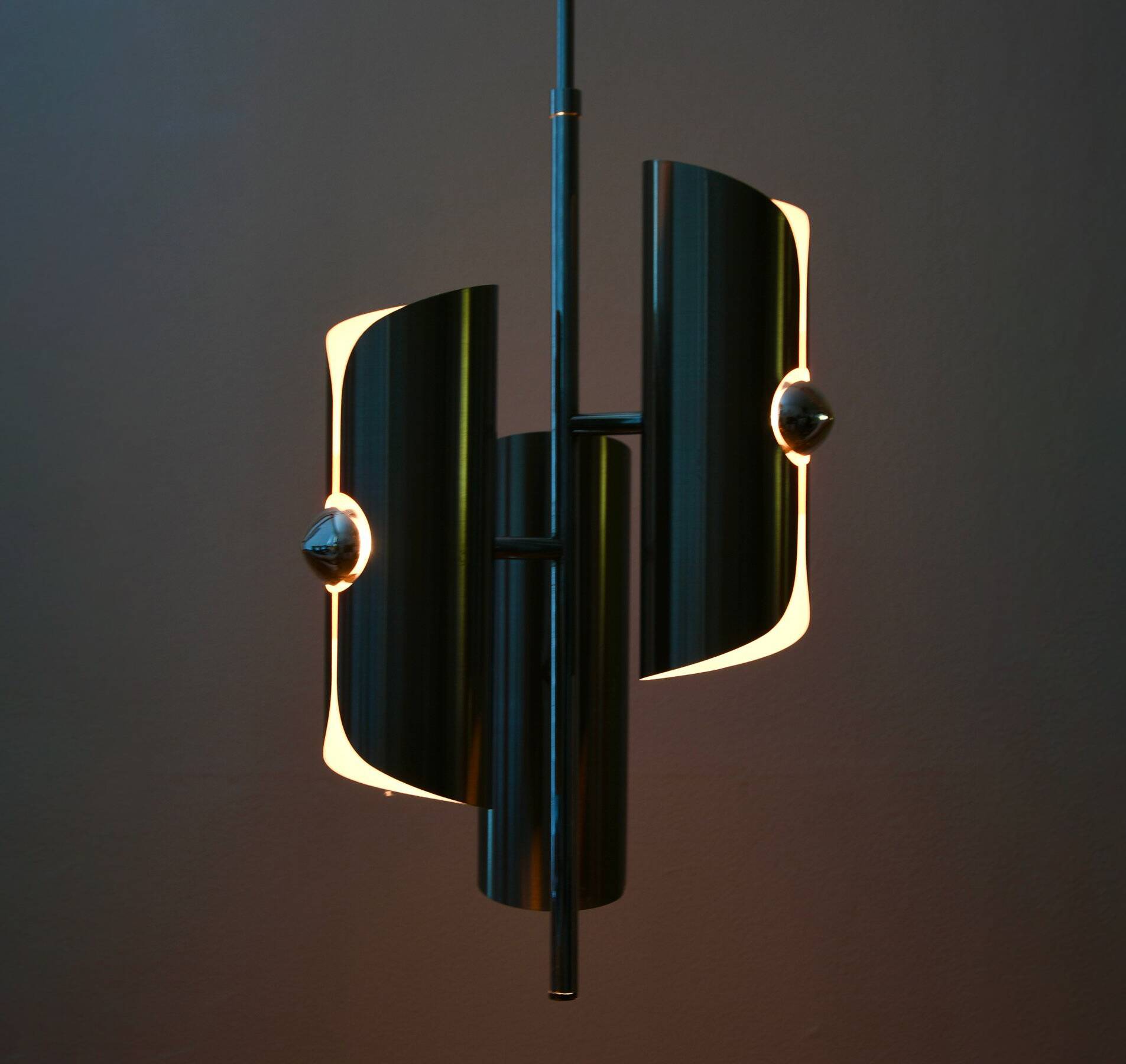 Vintage Pendant Lamp • Polam Bielsko-Biała • Space Age • 1970