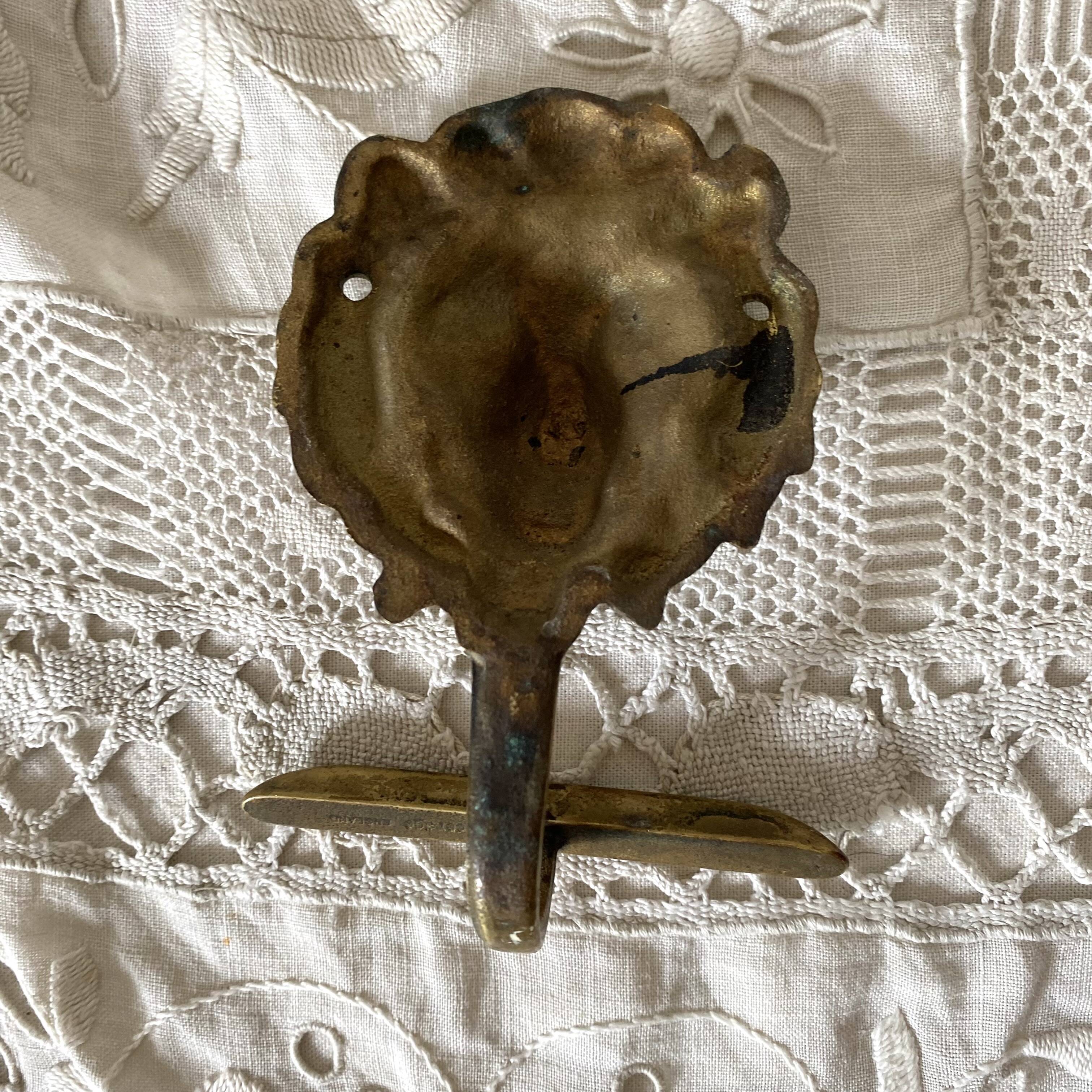 Brass lion head hooks