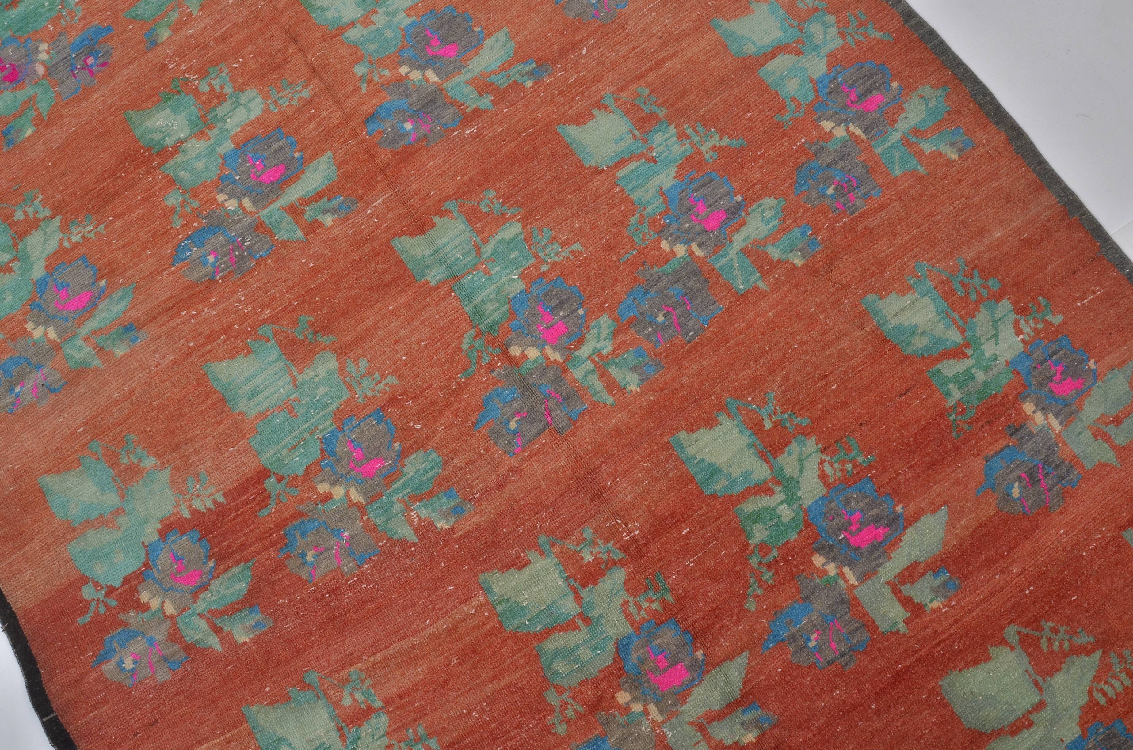Flower Vintage Anatolian Rug sku1253