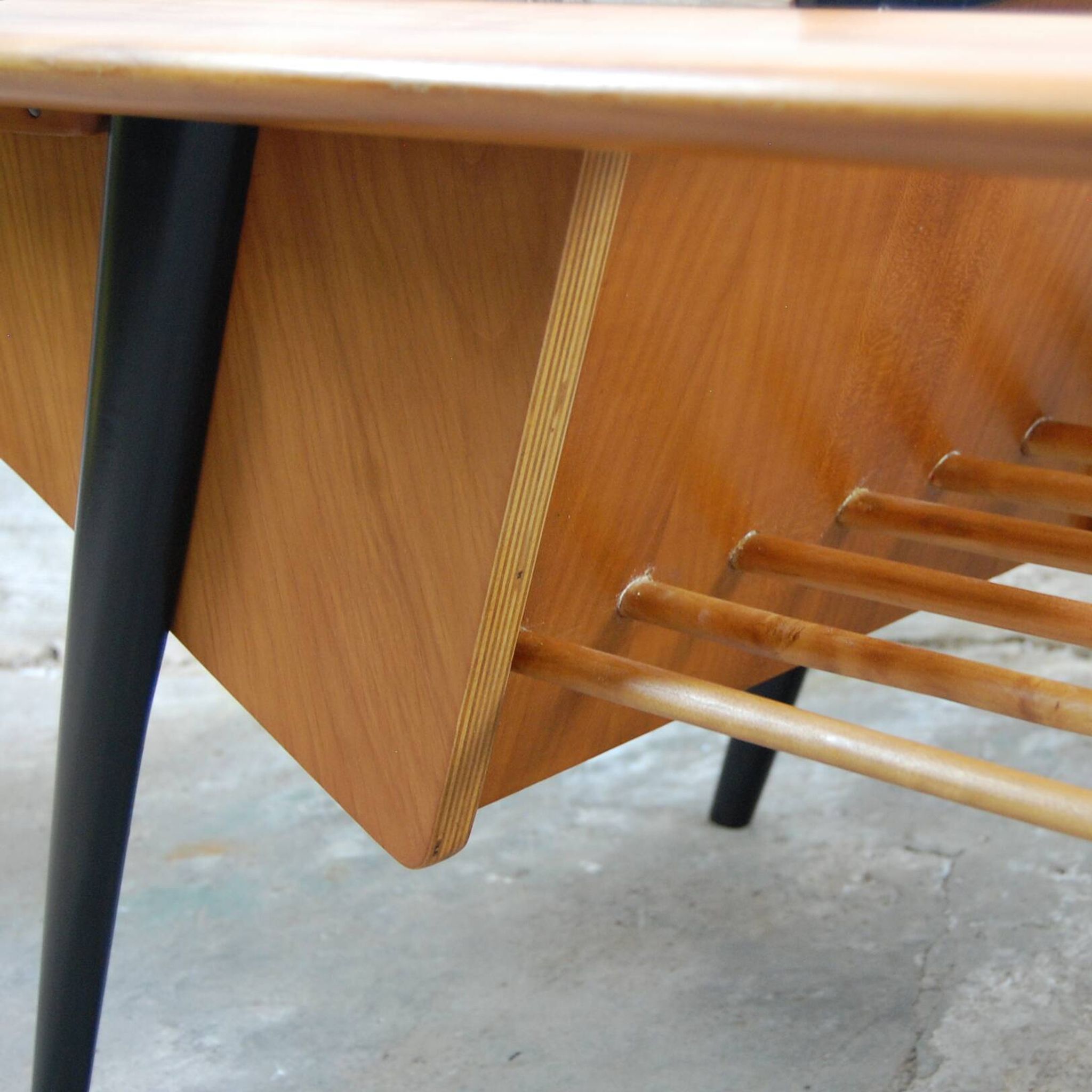 Coffee table with integrated bar by Alfred Hendrickx for Belform 1956