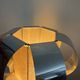 Chrome metal slat lamp, 1970s, psychedelic
