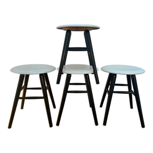 4 tabourets scandinave