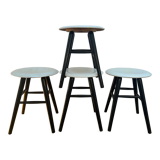 Suite of 4 scandinavian stools
