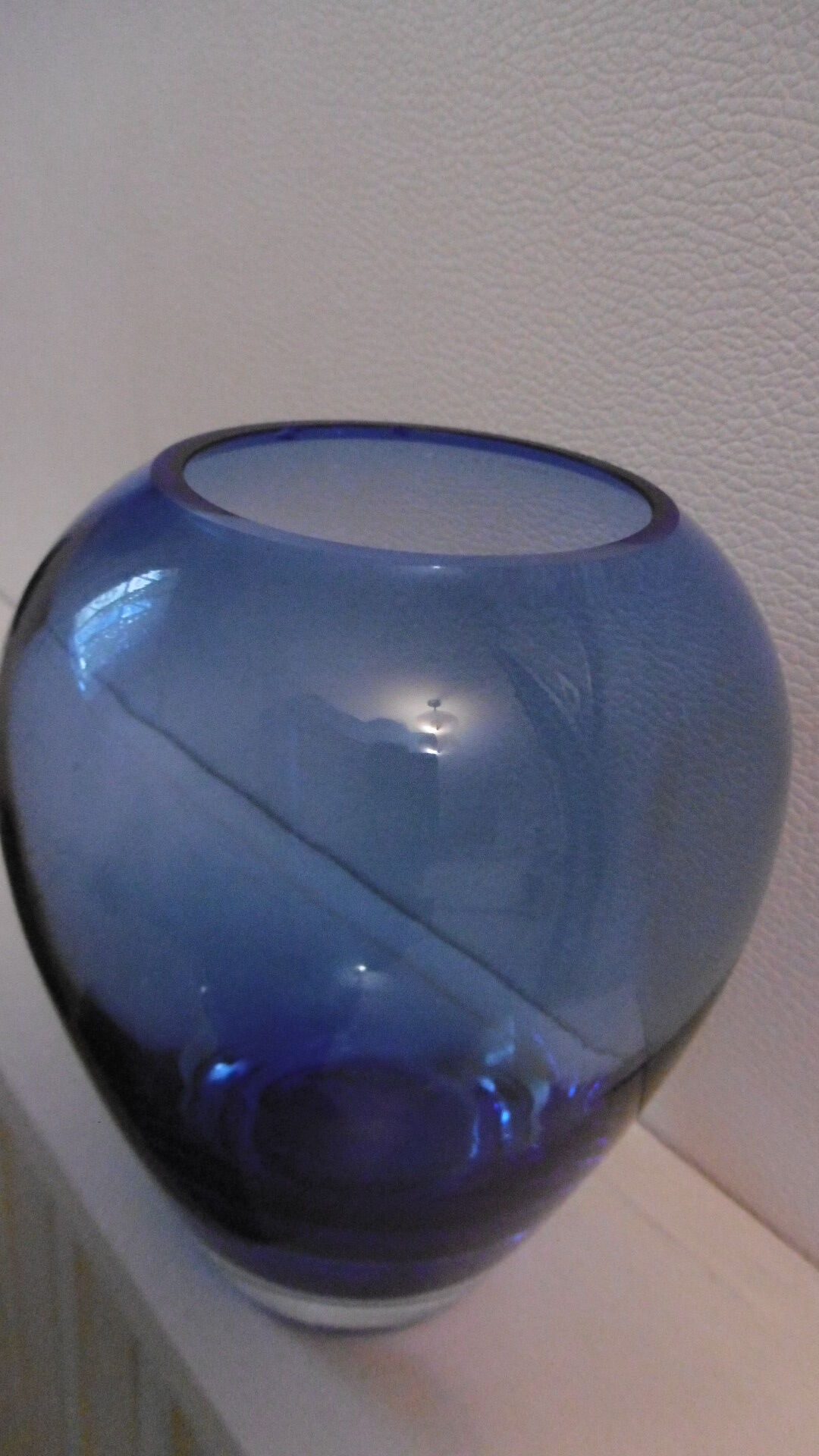 Cobalt blue glass vase