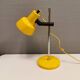 Danish table lamp in beautiful yellow color. Estimated 1980s.