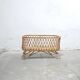 Vintage rattan cradle