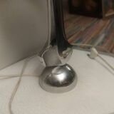 Chrome metal lamp circa 1970