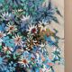 Blue flowers in celebration, oil on canvas signed Jacques Rouquier.