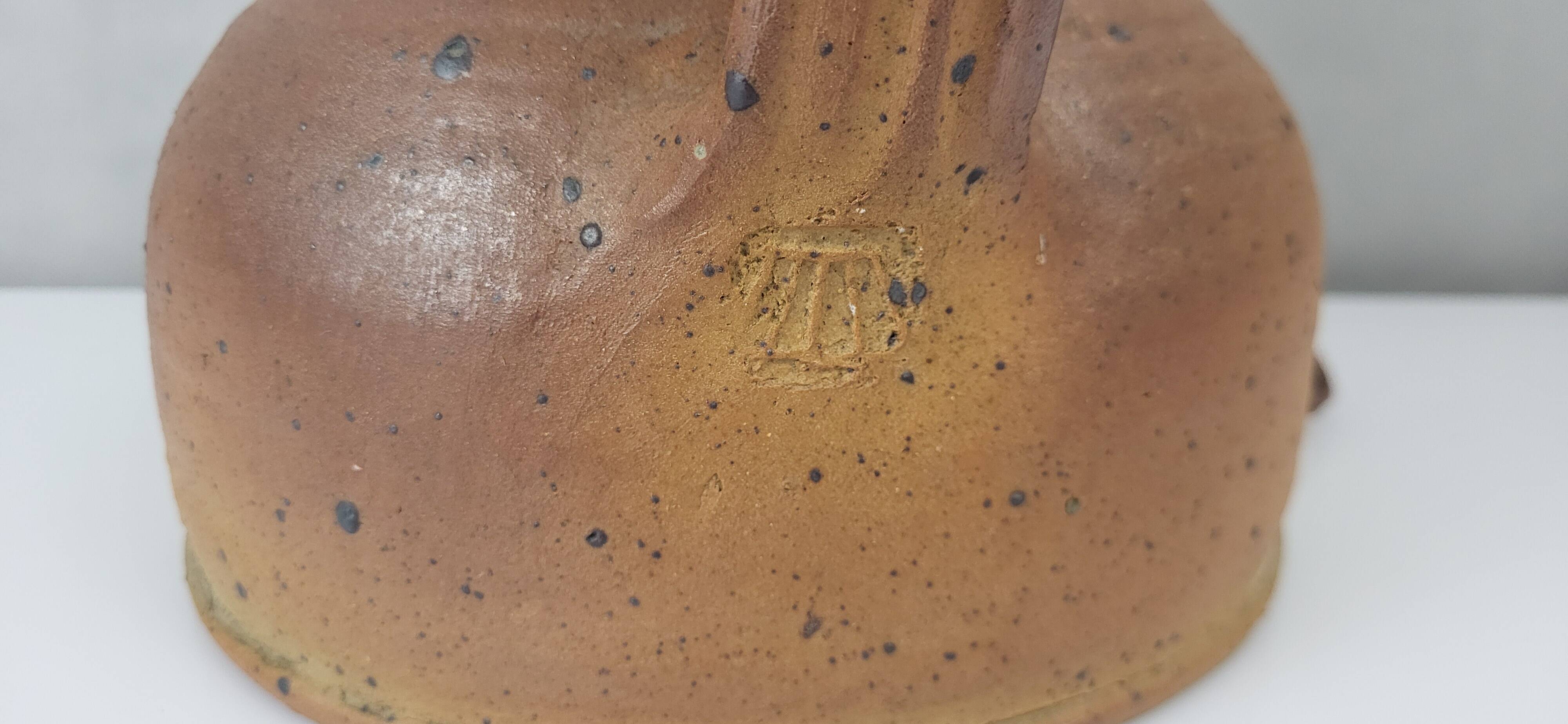 Sandstone lamp, Pierre Digan (1941-2016), La Borne