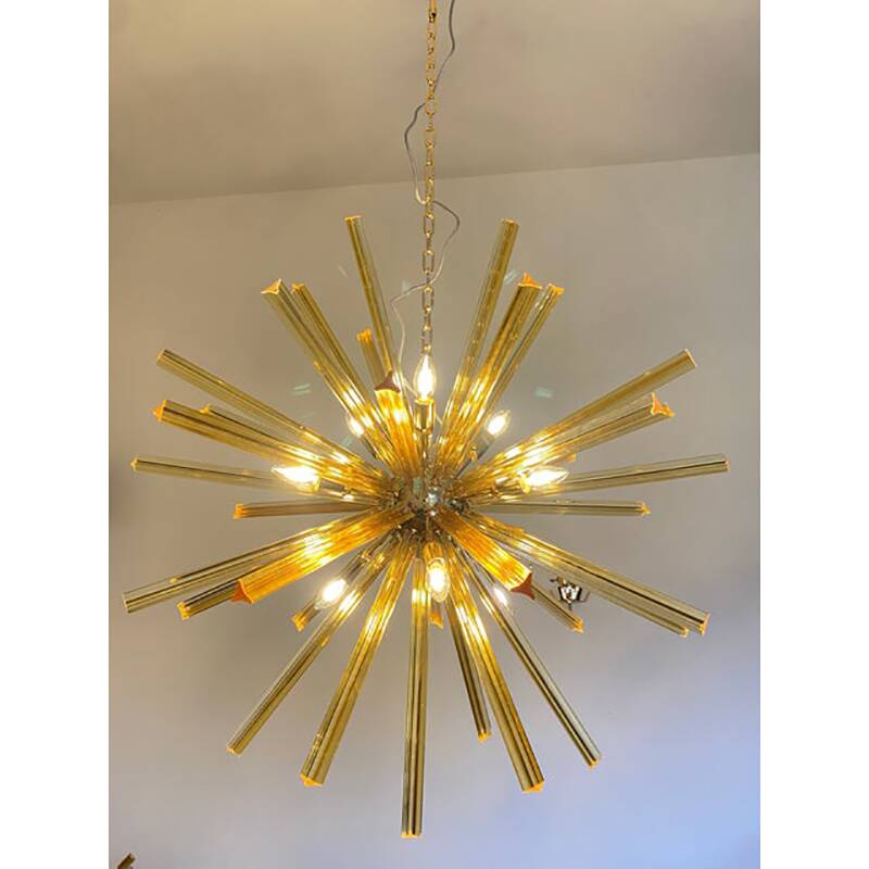 Sputnik Chandelier in Murano Glass Style From Italy