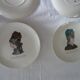 6 plates Gien le petit courrier des dames 446112 hat mode