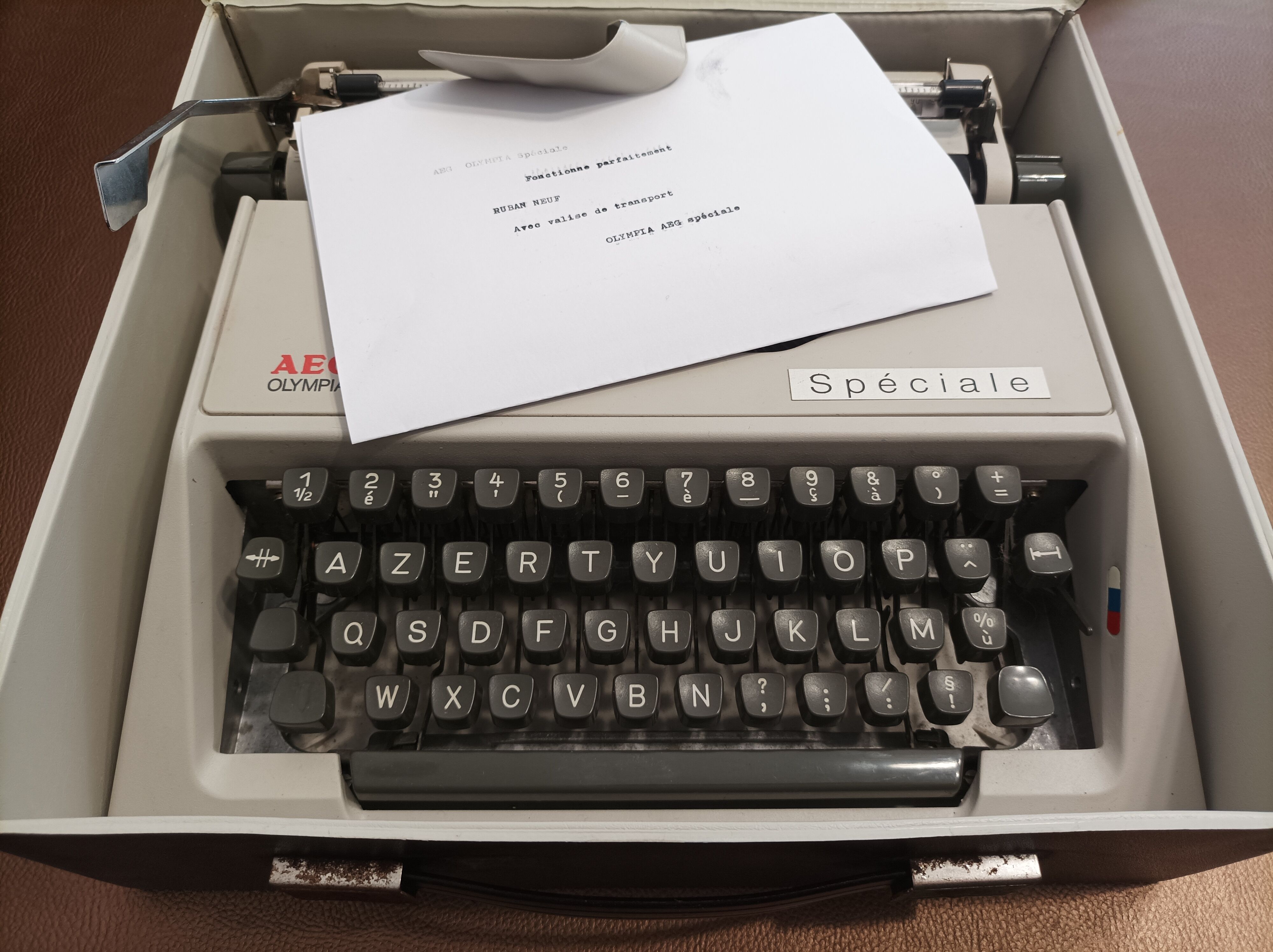 AEG Olympia typewriter