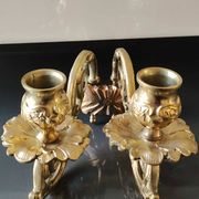 Wall light/Piano with 2 lights. Louis XVI style. In gilded bronze