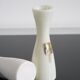 Pair of vintage opaline soliflore vases Carlux France