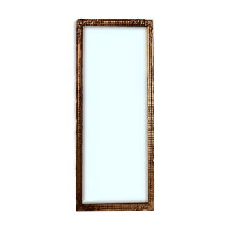 Large mirror gilded plaster of eighteenth period 174.5 X 70.5cm