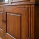 Display cabinet / glass bookcase Roche Bobois in cherry wood – 2 sections