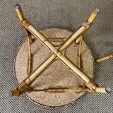 Pair of rattan side tables