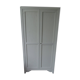 Armoire parisienne vintage réenchantée en gris perle.