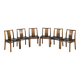 Ensemble de 6 chaises scandinaves par Jacques Hauville - 1960