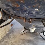 Old enamelled cast bath 19th