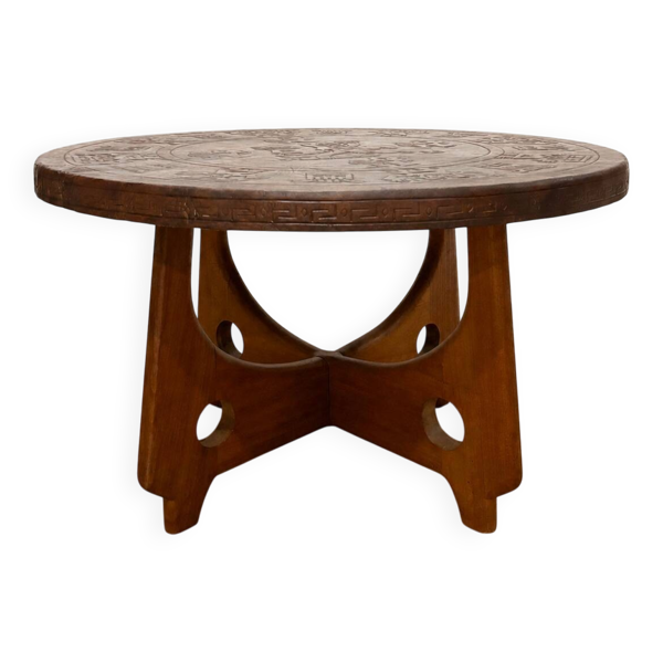 Table basse en cuir Angel Pazmino