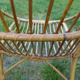 Vintage rattan armchair