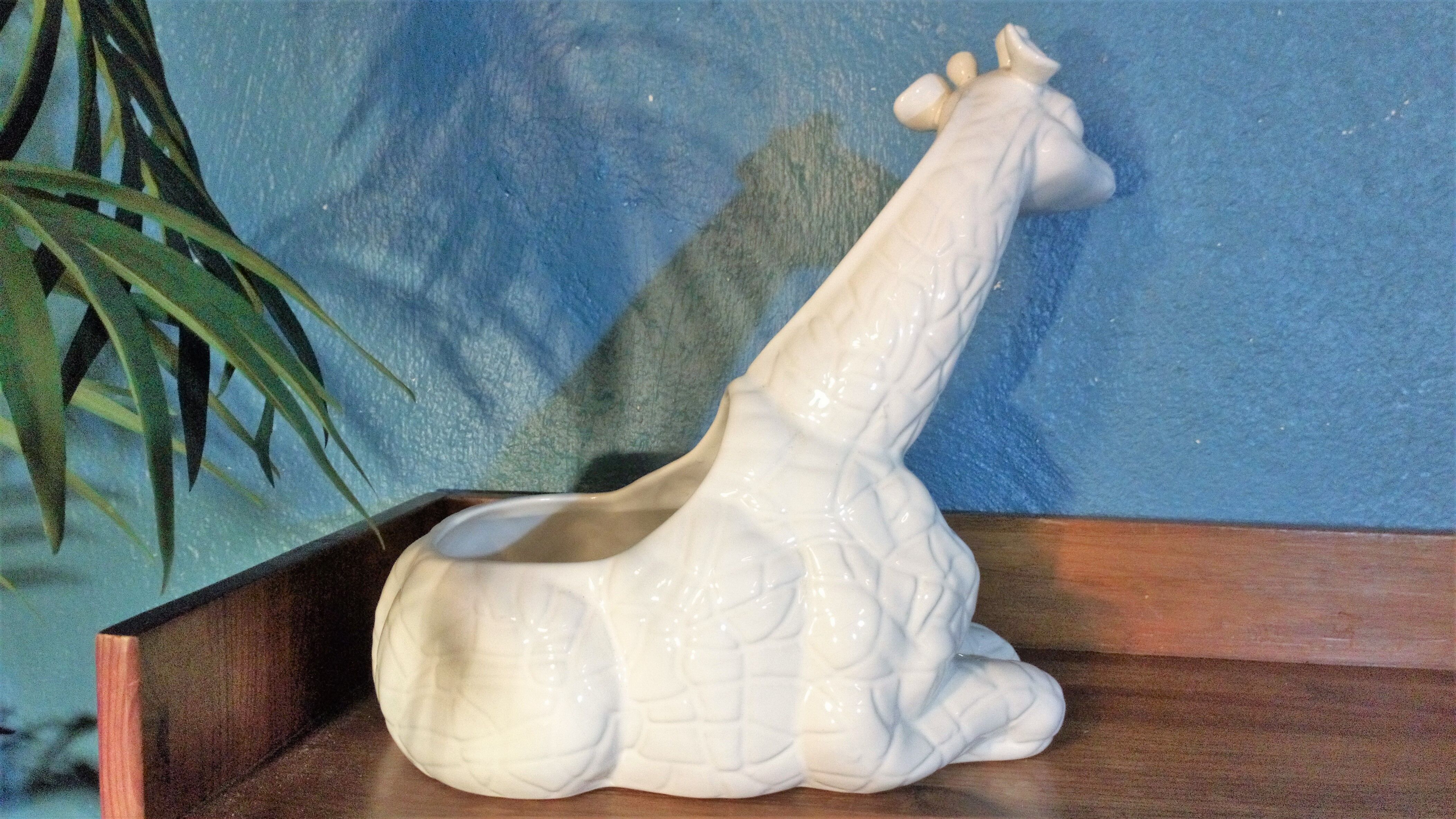 Cache pot céramique "Girafe" 1980