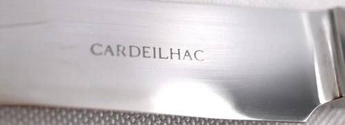 Cardeilhac Christofle 10 silver table knives Minerva Uniplat excellent condition