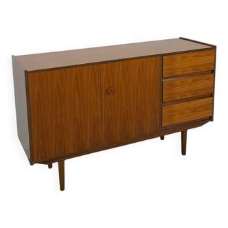 Buffet en placage de teck avec bouton rond et tiroirs Meuble TV n° 2