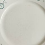 Set of 6 flat plates, ironstone, Petrus Regout, Empire.