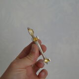 6 silver plated basset knife holders