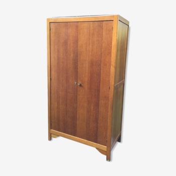 School vintage 1950 in blond oak wardrobe