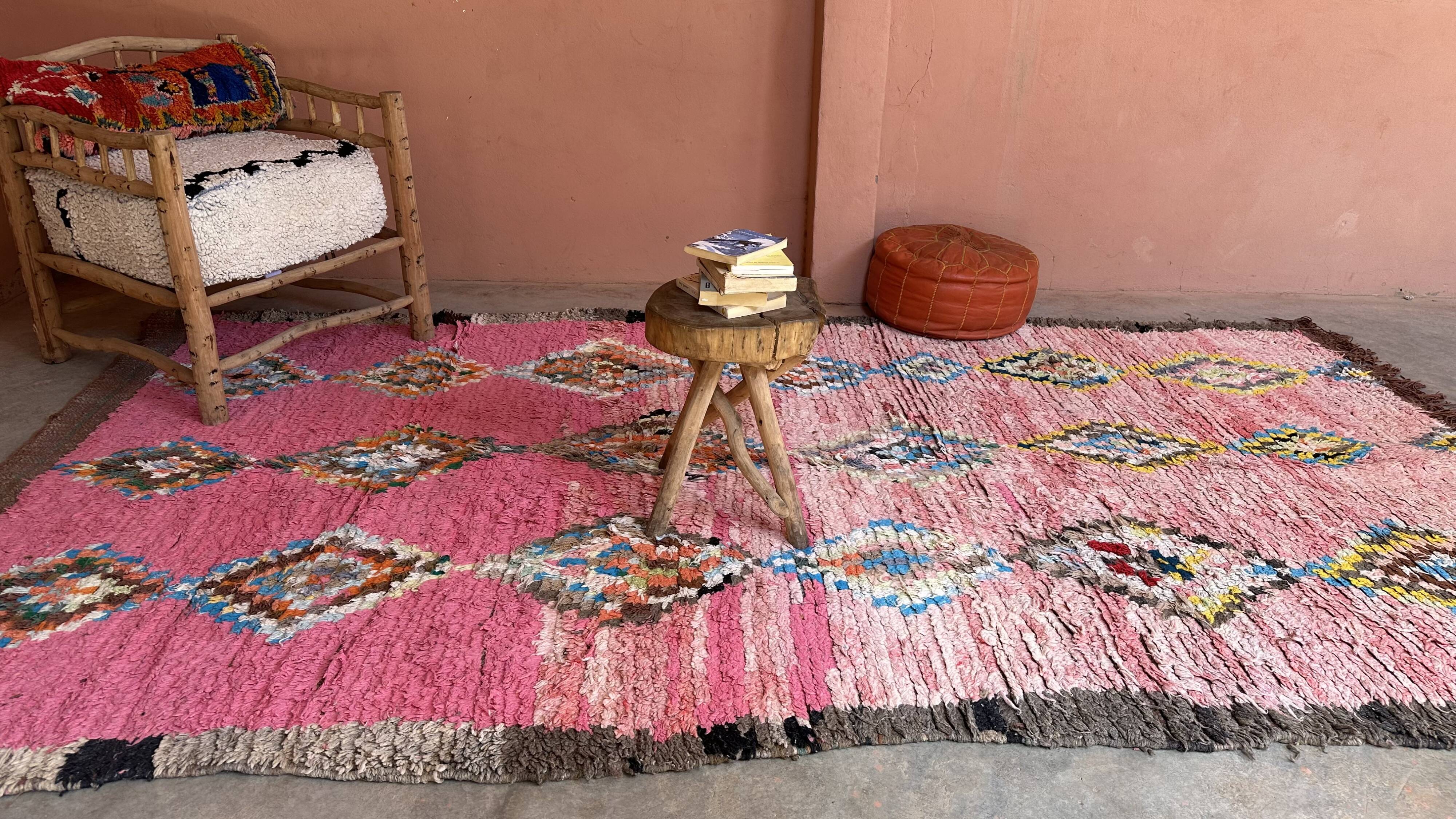 Moroccan rug Pink Boujad - 357 x 196 cm