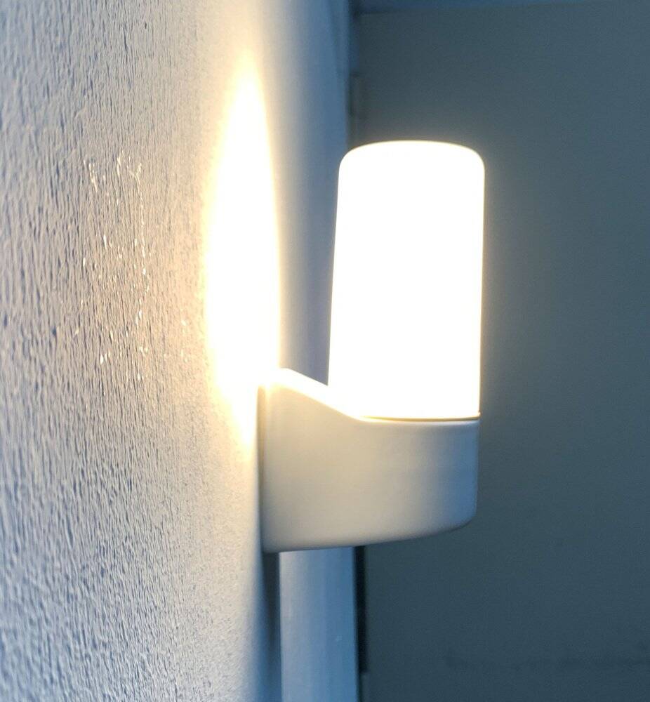 German ceramic wall lights mid-century 6063 by Wilhelm Wagenfeld for Lindner, 1960s, set of 2.