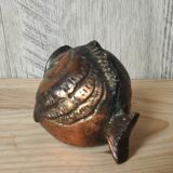 Cendrier poisson bronze