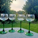 Retro Alsatian glasses x4