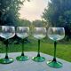 Retro Alsatian glasses x4