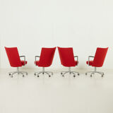 Erik Jørgensen “Partner” chairs by J. Foersom & P. Hiort-Lorenzen, set of 4, Denmark, 1970s