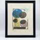 framed abstract drawing