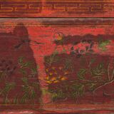 Small antique chest with floral patterns (circa 1900) #19