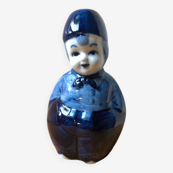 Delft chubby boy piggy bank