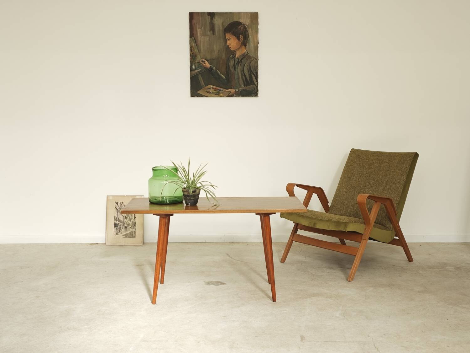 Table basse Ton Bystrice Thonet 1960 en bois