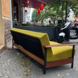 Scandinavian daybed sofa from the 60s Danish design convertible teak