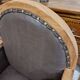 art deco armchair in leather and wood
