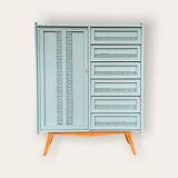 Wardrobe chest of drawers vintage compass feet 1950