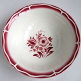 Saladier décor ala in earthenware of Sarreguemines - Digoin