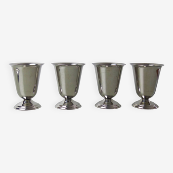 Set of 4 stainless steel mazagrans