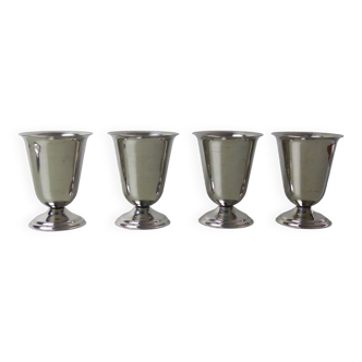 Set of 4 stainless steel mazagrans